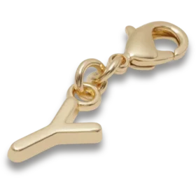 Goldener Buchstabe Y – Jibbitz-Anstecker