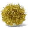 Goldfarbene Lametta-Pompon-Jibbitz-Anstecker