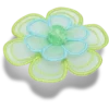 Grüne Jibbitz-Anstecker mit Netzblume