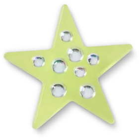 Grüner Edelstein-Stern Jibbitz™-Anstecker