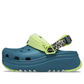 Hiker Xscape Clog mit Tierprint „Teal Green“