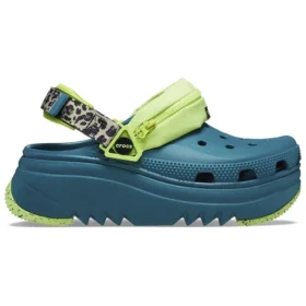 Hiker Xscape Clog mit Tierprint „Teal Green“