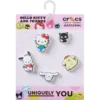 HK Friends 5er-Pack Jibbitz-Anstecker
