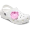 Häkel-Jibbitz-Anstecker „Hellrosa Blume“