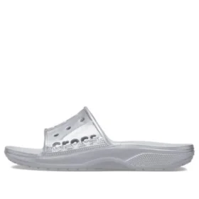II Metallic-Pantoletten „Silver“