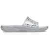 II Metallic-Pantoletten „Silver“