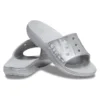 II Metallic-Pantoletten „Silver“