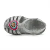 Isabella Glitter Flache Schuhe „Grey Silver“