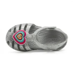 Isabella Glitter Flache Schuhe „Grey Silver“
