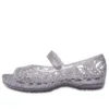 Isabella Glitter Peep-Toe-Sandalen „Silver“