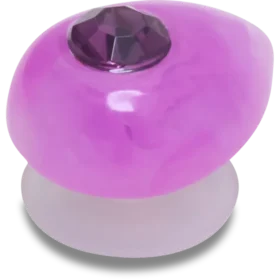 Jibbitz-Anstecker aus der Amethyst-Kollektion (Geburtsstein des Monats Februar)