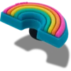 Jibbitz-Anstecker „Farben des Regenbogens“