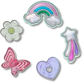 Jibbitz-Anstecker „Funky Girly Icons“ im 5er-Pack
