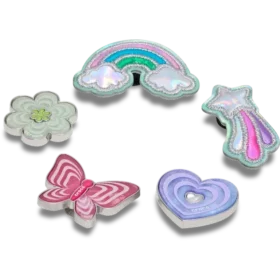 Jibbitz-Anstecker „Funky Girly Icons“ im 5er-Pack