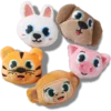 Jibbitz-Anstecker „Fuzzy Animal“ im 5er-Pack