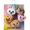 Jibbitz-Anstecker „Fuzzy Animal“ im 5er-Pack