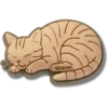 Jibbitz-Anstecker „Getigerte Katze“