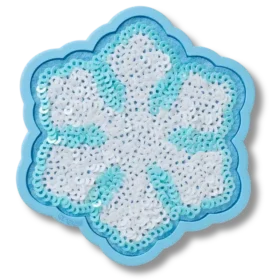 Jibbitz-Anstecker „Pailletten-Schneeflocke“