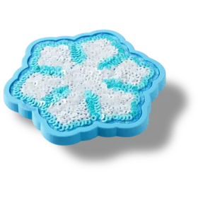 Jibbitz-Anstecker „Pailletten-Schneeflocke“