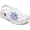 Jibbitz-Anstecker „Periwinkle-Blume mit Perle“ Jibbitz-Anstecker „Periwinkle-Blume mit Perle“