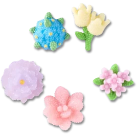Jibbitz-Anstecker „Perlenblumen“ (5er-Pack)