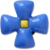 Jibbitz-Anstecker „Puffy Blue Flower“