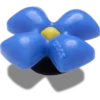Jibbitz-Anstecker „Puffy Blue Flower“