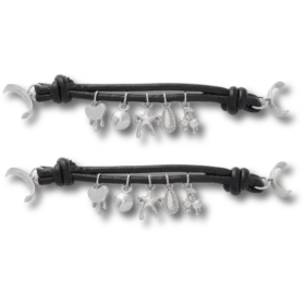 Jibbitz-Anstecker „Silver Icons Sandal Chain“ im 2er-Pack