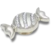 Jibbitz-Anstecker „Silver Smt Gem Candy Piece“ Jibbitz-Anstecker „Silver Smt Gem Candy Piece“