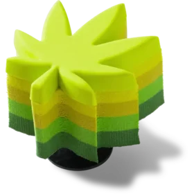 Jibbitz-Anstecker „Stacked Hemp Leaf“