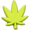 Jibbitz-Anstecker „Stacked Hemp Leaf“ Jibbitz-Anstecker „Stacked Hemp Leaf“