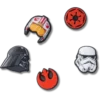 Jibbitz-Anstecker „Star Wars“-Symbole, 5er-Pack Jibbitz-Anstecker „Star Wars“-Symbole, 5er-Pack