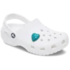 Jibbitz-Anstecker „Turquoise and Gold Heart“
