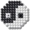 Jibbitz-Anstecker „Ying und Yang“ mit Perlen Jibbitz-Anstecker „Ying und Yang“ mit Perlen