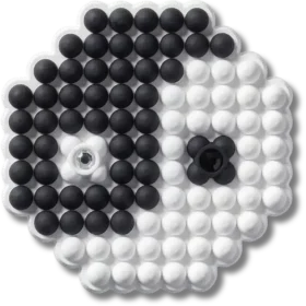 Jibbitz-Anstecker „Ying und Yang“ mit Perlen