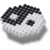 Jibbitz-Anstecker „Ying und Yang“ mit Perlen Jibbitz-Anstecker „Ying und Yang“ mit Perlen