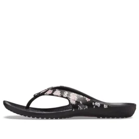Kadee 2 bedruckte Zehentrenner „Floral Black“