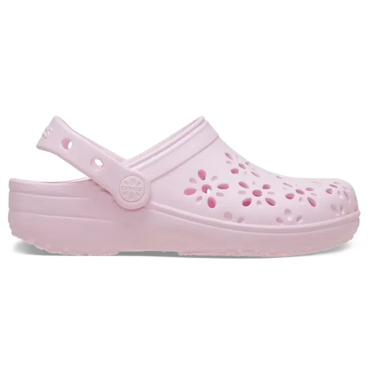 Kinder-Classic-Clog mit floralen Ausschnitten Kinder-Classic-Clog mit floralen Ausschnitten