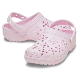 Kinder-Classic-Clog mit floralen Ausschnitten