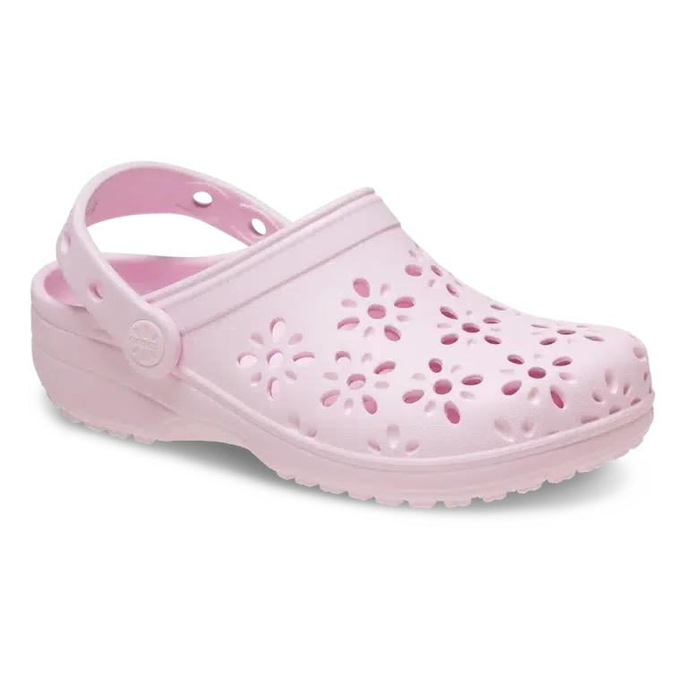 Kinder-Classic-Clog mit floralen Ausschnitten Kinder-Classic-Clog mit floralen Ausschnitten