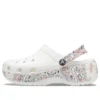 Klassische Americana-Paisley-Platform Clogs „Weiß“