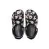 Klassische bedruckte Clogs „Black Pink“