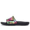 Klassische Bubble-Block-Pantoletten „Black Multi“