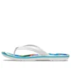 Klassische Bubble-Block-Pantoletten „White Multi“