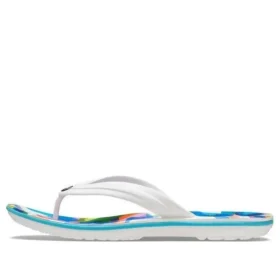 Klassische Bubble-Block-Pantoletten „White Multi“