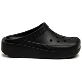 Klassische Clogs mit stumpfer Spitze „Schwarz“