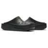 Klassische Clogs mit stumpfer Spitze „Schwarz“