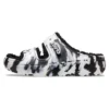Klassische Cozzzy-Marbled-Sandalen „Black White“