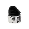 Klassische Cozzzy-Marbled-Sandalen „Black White“
