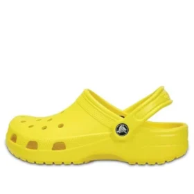 Klassische Crocs Beach Unisex-Sandalen in leuchtendem Gelb